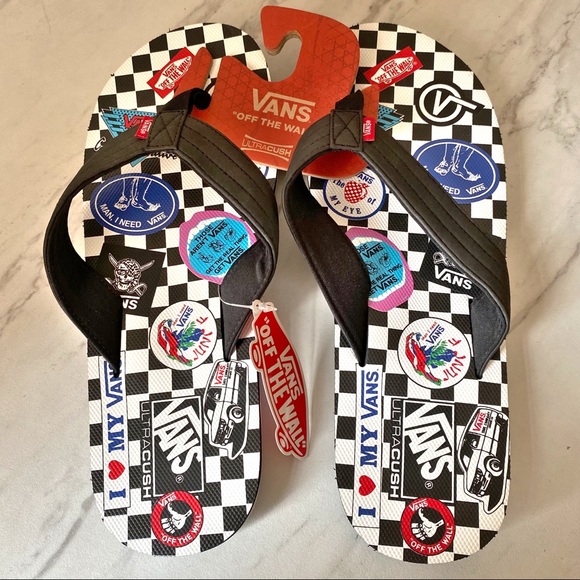 vans t street flip flops